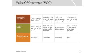 Voice Of Customer Template 3 Ppt PowerPoint Presentation Icon Designs