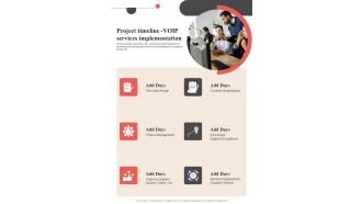 Voice Over Internet Protocol Request Proposal Project Timeline Voip Services One Pager Sample Example Document