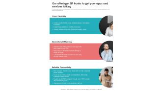 Voice Over Internet Protocol Telecommunications System Our Offerings Sip Trunks One Pager Sample Example Document