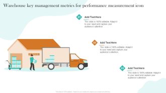 Warehouse Key Management Metrics For Performance Measurement Icon Inspiration PDF
