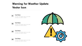 Warning For Weather Update Vector Icon Ppt PowerPoint Presentation File Template PDF
