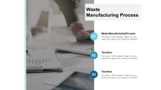 Waste Manufacturing Process Ppt PowerPoint Presentation Icon File Formats Cpb