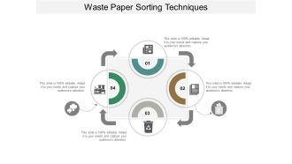 Waste Paper Sorting Techniques Ppt Powerpoint Presentation Professional Vector