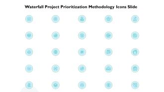 Waterfall Project Prioritization Methodology Icons Slide Ppt Portfolio Picture PDF
