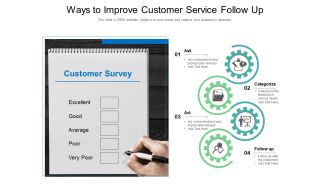 Ways To Improve Customer Service Follow Up Ppt PowerPoint Presentation Show Templates PDF