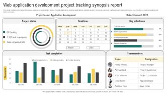 Web Application Development Project Tracking Synopsis Report Download PDF