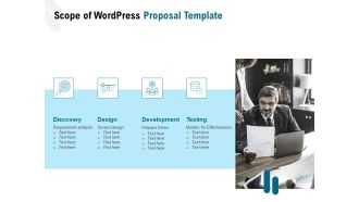 Web Based User Interface Scope Of Wordpress Proposal Ppt Portfolio Design Templates PDF