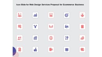 Web Design Services Ecommerce Busines Icon Slide For Web Design Services Proposal For Ecommerce Business Demonstration PDF