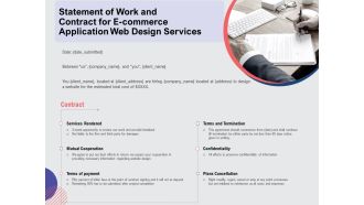 Web Design Services Ecommerce Business Statement Of Work And Contract For E Commerce Application Web Design Services Ideas PDF