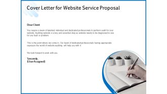 Web Design Template Cover Letter For Website Service Proposal Formats PDF