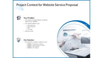 Web Design Template Project Context For Website Service Proposal Summary PDF