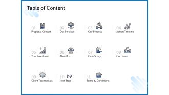 Web Design Template Table Of Content Introduction PDF