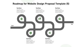 Web Designing Roadmap For Website Design Proposal Template Five Stage Process Ppt Templates PDF
