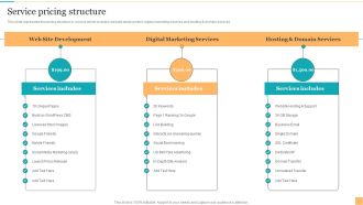 Website Design And Branding Studio Company Profile Service Pricing Structure Microsoft PDF