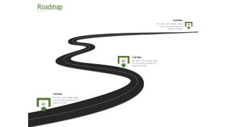 Website Design And Development Roadmap Three Flow Process Ppt PowerPoint Presentation Styles Brochure PDF