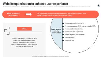 Website Optimization To Enhance User Experience Background PDF