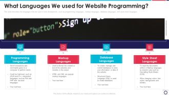 Website Programming IT What Languages We Used For Website Programming Pictures PDF