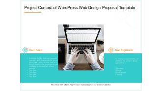 Website Revamp Quotation Project Context Of Wordpress Web Design Proposal Background PDF