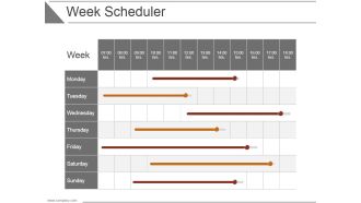 Week Scheduler Ppt PowerPoint Presentation Background Designs