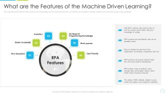 What Are The Features Of The Machine Driven Learning Ppt Ideas Graphics PDF