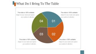 What Do I Bring To The Table Ppt PowerPoint Presentation Samples