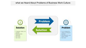What We Heard About Problems Of Business Work Culture Ppt PowerPoint Presentation File Example PDF