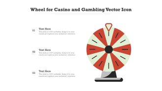 Wheel For Casino And Gambling Vector Icon Ppt PowerPoint Presentation Model Examples PDF