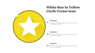 White Star In Yellow Circle Vector Icon Ppt PowerPoint Presentation Inspiration Graphics Design