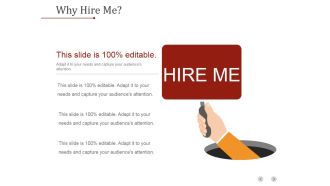 Why Hire Me Ppt PowerPoint Presentation Files