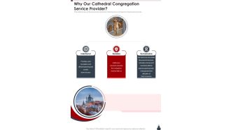 Why Our Cathedral Congregation Service Provider One Pager Sample Example Document