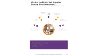 Why Our Food Outlet Web Designing Proposal Designing Company One Pager Sample Example Document