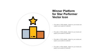Winner Platform For Star Performer Vector Icon Ppt PowerPoint Presentation Infographics Influencers