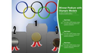 Winner Podium With Olympic Medals Ppt Powerpoint Presentation File Themes Pdf