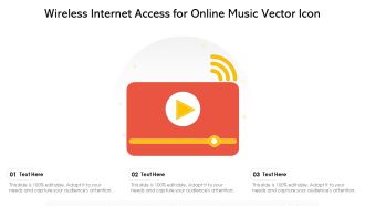 Wireless Internet Access For Online Music Vector Icon Ppt PowerPoint Presentation File Professional PDF