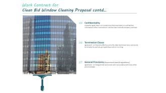 Work Contract For Clean Bid Window Cleaning Proposal Contd Ppt Infographics Vector PDF
