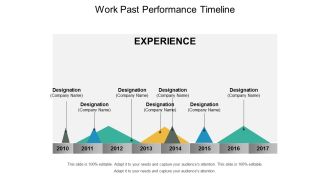 Work Past Performance Timeline Ppt PowerPoint Presentation Summary Samples