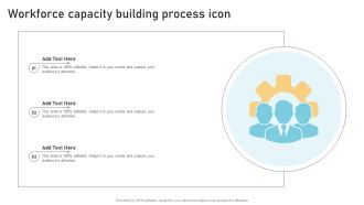 Workforce Capacity Building Process Icon Mockup PDF