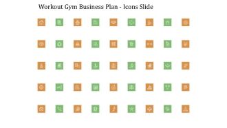 Workout Gym Business Plan Icons Slide Ppt File Icons PDF