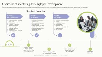 Workplace Training Techniques For Departments And Individual Staff Overview Of Mentoring For Employee Designs PDF
