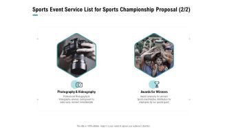 Worldwide Tournament Sports Event Service List For Sports Championship Proposal Ppt Styles Graphics PDF