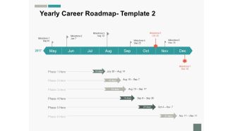 Yearly Career Roadmap Process Ppt PowerPoint Presentation Layouts Layouts