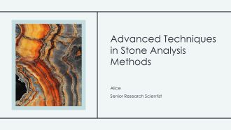 Advanced Techniques In Stone Analysis Methods PPT Information AT