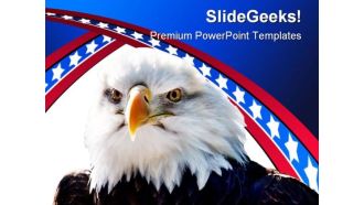 Bald Eagle Americana PowerPoint Template 1010