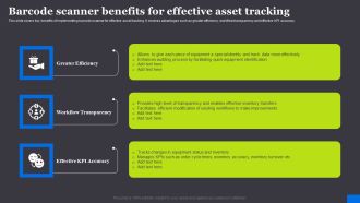 Barcode Scanner Benefits For Effective Asset RFID Solutions For Asset Traceability Portrait Pdf