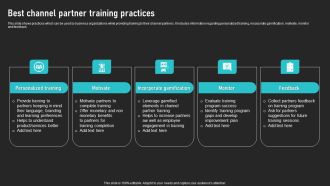 Best Channel Partner Training Practices Cooperative Sales Tactics Diagrams Pdf
