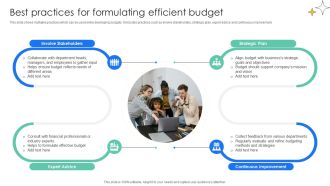 Best Practices For Formulating Efficient Budget Effective And Efficient Tools To Develop Fin SS V