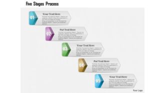 Business Diagram Five Stages Process Presentation Template