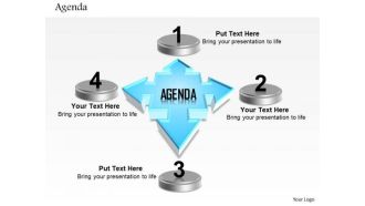 Business Diagram Four Staged Agenda With Text Boxes Presentation Template