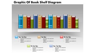 Business Diagram Graphic Of Book Shelf Diagram PowerPoint Slide Template