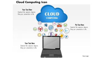 Business Framework Cloud Computing Icon PowerPoint Presentation